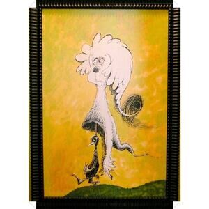 Dr. Seuss art, Fooling Nobody, Serigraph on Archival Canvas